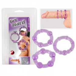 You2Toys Cock Rings Set "Get Hard" lila - Anello per il Pene