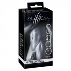 Bad Kitty Set of 5 Metal Rings - Anello per il Pene