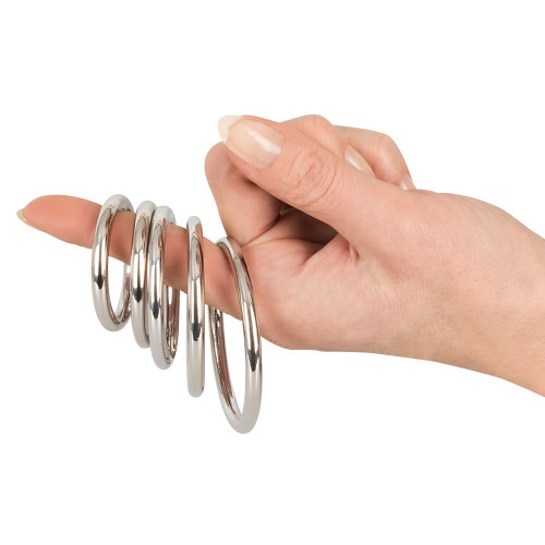 Bad Kitty Set of 5 Metal Rings - Anello per il...