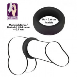Black Velvets Cock Ring 2.6 cm - Anello per il Pene