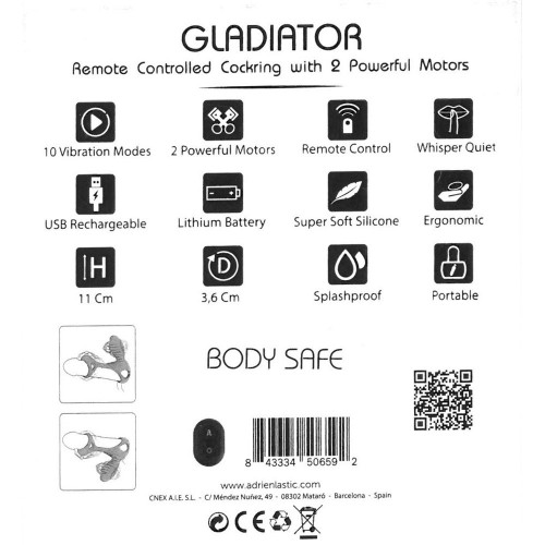 Adrien Lastic Gladiator - Anello per il Pene