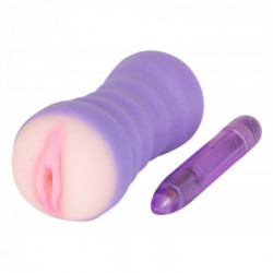 You2Toys Purple TPR Pussy - Masturbatore con Vibrazione