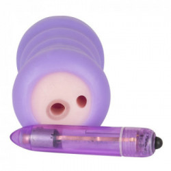 You2Toys Purple TPR Pussy - Masturbatore con Vibrazione
