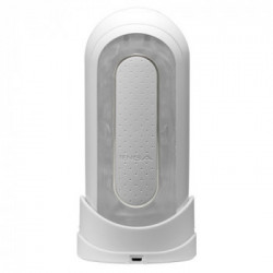 Tenga Flip Zero Electronic Vib - Masturbatore con Vibrazione, Bianco, Ricaricabile