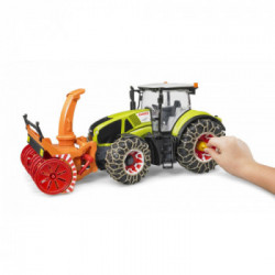 Bruder 03017 - Trattore Claas Axion 950 con Sgombraneve a Turbine