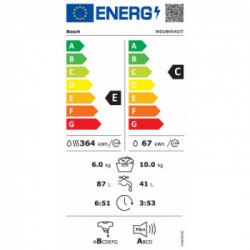 Bosch WDU8H540IT - Lavasciuga Freestanding, Serie 6, 10+6 Kg, 1400 Giri, Classe E+C