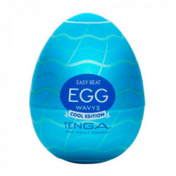 Tenga Egg Wavy II Cool - Masturbatore Monouso, Senza Vibrazione