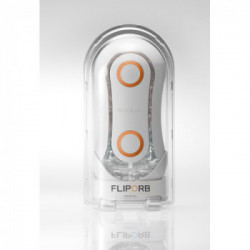 Tenga Tenga Flip Orb Orange Crash - Masturbatore Blowjob, Senza Vibrazione