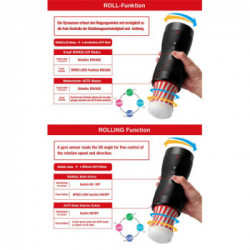 Tenga VGR Vacum Gyro Roller - Masturbatore Automatico Senza Vibrazione, Ricaricabile