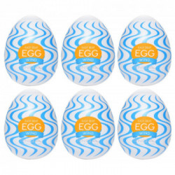 Tenga Egg Wind Pack of 6 - Set di Masturbatori Monouso, Senza Vibrazione