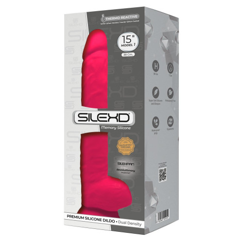 Silexd Premium Silicone Dildo 15" Model 1 Pink...