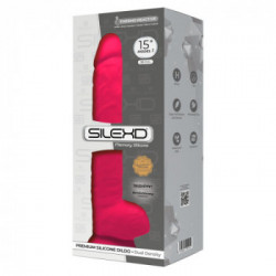 Silexd Premium Silicone Dildo 15" Model 1 Pink - Dildo Realistico in Silicone, Pink