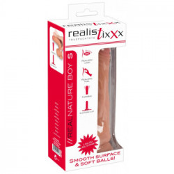 Realistixxx Real Nature Boy S - Dildo Realistico Pieghevole in Silicone, con Ventosa