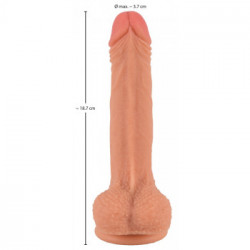 Realistixxx Real Nature Boy S - Dildo Realistico Pieghevole in Silicone, con Ventosa