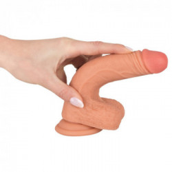 Realistixxx Real Nature Boy S - Dildo Realistico Pieghevole in Silicone, con Ventosa