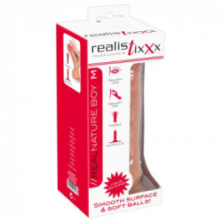 Realistixxx Real Nature Boy M - Dildo Realistico in Silicone Pieghevole, con Ventosa
