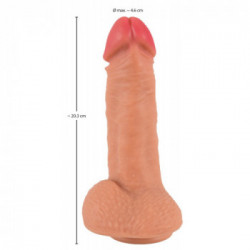 Realistixxx Real Nature Boy M - Dildo Realistico in Silicone Pieghevole, con Ventosa