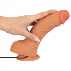 Realistixxx Real Thing large - Dildo Realistico con Ventosa, Vibrazione, Impermeabile, Richiede Batterie