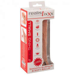 Realistixxx Real Thing small - Dildo Realistico con Ventosa, Vibrazione, Impermeabile, Richiede Batterie