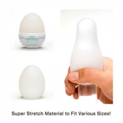 Tenga Egg Wavy II Pack of 6 - Set di Masturbatori Monouso Senza Vibrazione