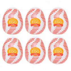 Tenga Egg Tube Pack of 6 - Set di Masturbatori Monouso, Senza Vibrazione
