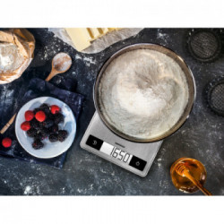 Soehnle Page Profi 200 Bilancia da cucina elettronica Acciaio inossidabile Superficie piana Rettangolo