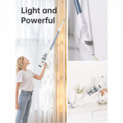 Dreame P10 - Scopa Elettrica, 100AW, 0,6 Lt., Filtro Lavabile, Fino a 90', 2 Accessori, Caricabatterie e Supporto Parete