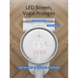 Dreame H11 - Lavapavimenti 3-in-1 180W, Fino a 30 Minuti per Pavimenti Duri, Display LED