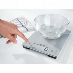 Soehnle 66225 bilancia da cucina Argento Superficie piana Rettangolo Bilancia da cucina elettronica