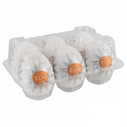 Tenga Egg Shiny 6 pcs - Set di Masturbatori Monouso, Senza Vibrazione