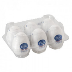 Tenga Egg Misty 6 pcs - Set di Masturbatori Monouso, Senza Vibrazione
