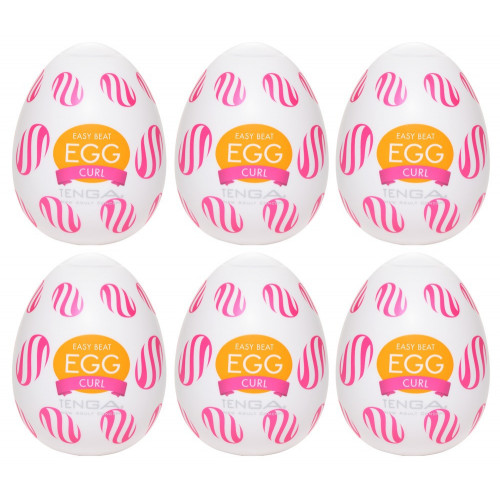 Tenga Egg Curl Pack of 6 - Set di Masturbatori...