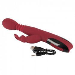 You2Toys Silicone Rabbit Vibrator - Vibratore Rabbit Punto G, Funzione Shock, Riscaldante, Ricaricabile