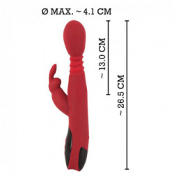 You2Toys Silicone Rabbit Vibrator - Vibratore Rabbit Punto G, Funzione Shock, Riscaldante, Ricaricabile