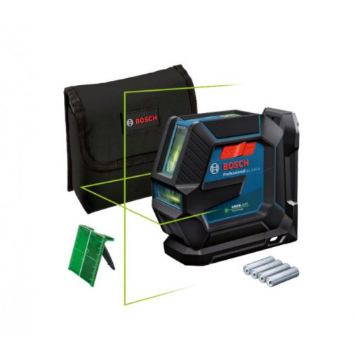 Bosch GLL 2-15 G - Livella Laser a Linee, 4...