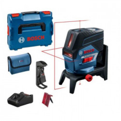 Bosch Professional GCL 2-50 C - Livella Laser a Linee 12V, 1x2,0Ah, Base Rotante RM 2, Caricabatteria, L-Boxx