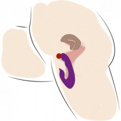 Nature Skin Purple Vibe - Vibratore Naturale Flessibile, Richiede Batterie