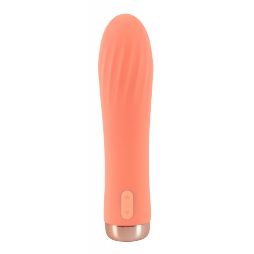 Peachy Mini Ribbed Vibrator - Vibratore Mini,...