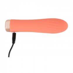 Peachy Mini Ribbed Vibrator - Vibratore Mini, Ricaricabile