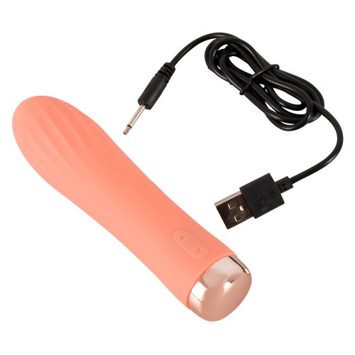 Peachy Mini Ribbed Vibrator - Vibratore Mini,...