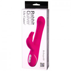 Vibe Couture Rabbit Quiver - Vibratore Rabbit Punto G, Stimolazione del Clitoride, Impermeabile, Ricaricabile
