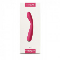 Svakom Iris Plum Red G-spot Vibrator - Vibratore Punto G, Impermeabile, Ricaricabile