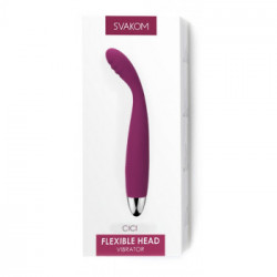 Svakom Cici Violet - Vibratore Punto G Flessibile, Impermeabile, Ricaricabile