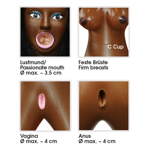 You2Toys Tyra - Bambola Gonfiabile, Viso 3D,...