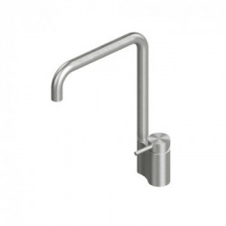 Quadrodesign 136 - Miscelatore Design, Acciaio Inox AISI316L, Canna Girevole