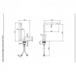 Quadrodesign 408 - Miscelatore Design, Acciaio Inox AISI316L, Cartuccia Progressiva