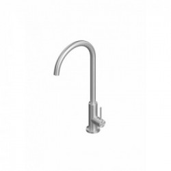 Quadrodesign 600 AS - Miscelatore Design, Acciaio Inox AISI316L, Canna Girevole