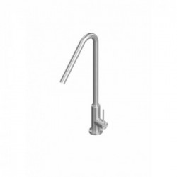 Quadrodesign 601 AS - Miscelatore Design, Acciaio Inox AISI316L, Canna Girevole