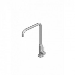 Quadrodesign 603 AS - Miscelatore Design, Acciaio Inox AISI316L, Canna Girevole