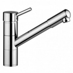 Rubinetterie Magistro 77DA CR - Miscelatore Cucina, Serie Hitech, Finitura Cromato, Doccetta estraibile